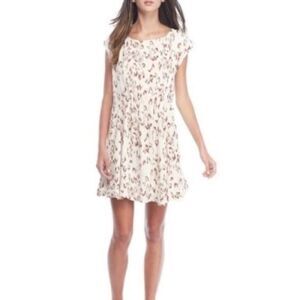 Free People‎ Fake Love Leopard Cheetah Print Swing Dress Sz L